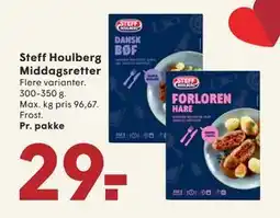 SPAR Steff Houlberg Middagsretter, DKK 29 tilbud