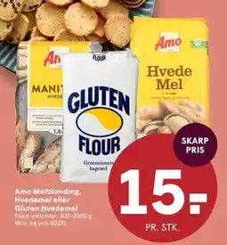 SPAR Amo Melblanding, Hvedemel eller Gluten Hvedemel, DKK 15 tilbud
