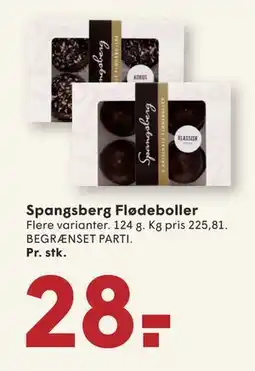 SPAR Spangsberg Flødeboller, DKK 28 tilbud