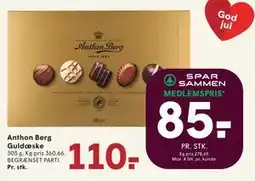 SPAR Anthon Berg Guldæske, DKK 110, App-pris tilbud