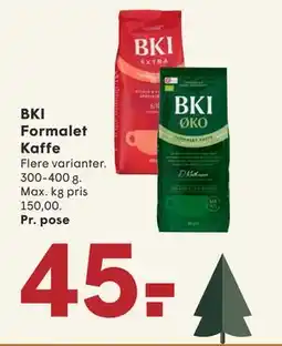SPAR BKI Formalet Kaffe, DKK 45 tilbud
