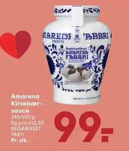 SPAR Amarena Kirsebærsauce, DKK 99 tilbud