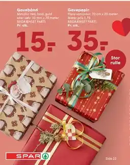 SPAR Gavebånd, DKK 15 tilbud