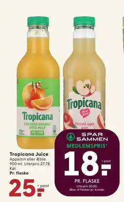 SPAR Tropicana Juice, DKK 25, App-pris tilbud