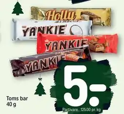 REMA 1000 Toms bar 40 g, DKK 5 tilbud