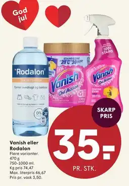 SPAR Vanish eller Rodalon, DKK 35 tilbud