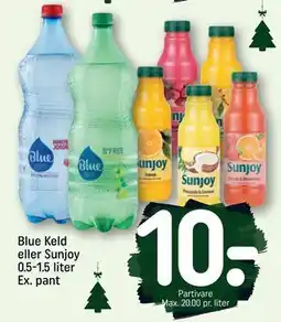 REMA 1000 Blue Keld eller Sunjoy 0.5-1.5 liter Ex. pant, DKK 10 tilbud