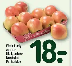 REMA 1000 Pink Lady æbler Kl. I, udenlandske Pr. bakke, DKK 18 tilbud