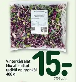 REMA 1000 Vinterkålsalat Mix af snittet rødkål og grønkål 400 g, DKK 15 tilbud
