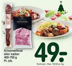 REMA 1000 Grisemørbrad eller kæber 400-750 g Pr. stk., DKK 49 tilbud