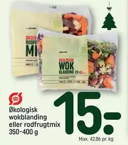 REMA 1000 Økologisk wokblanding eller rodfrugtmix 350-400 g, DKK 15 tilbud