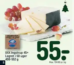 REMA 1000 XXX Ingstrup 45+ Lagret i 50 uger 408-552 g, DKK 55 tilbud