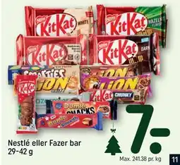 REMA 1000 Nestlé eller Fazer bar 29-42 g, DKK 7 tilbud