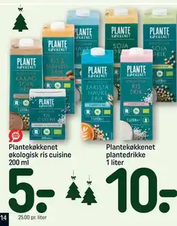 REMA 1000 Plantekøkkenet plantedrikke 1 liter, DKK 10 tilbud