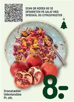 REMA 1000 Granatæbler Udenlandske Pr. stk., DKK 8 tilbud