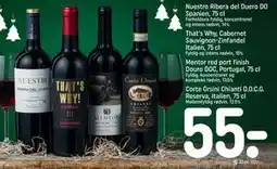 REMA 1000 Nuestro Ribera del Duero DO Spanien, 75 cl, DKK 55 tilbud