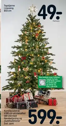 REMA 1000 Topstjerne i messing Ø23 cm, DKK 49 tilbud