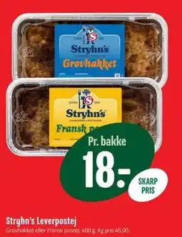 Min Købmand Stryhn’s Leverpostej, DKK 18 tilbud