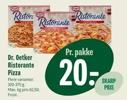Min Købmand Dr. Oetker Ristorante Pizza, DKK 20 tilbud