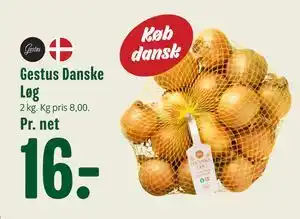 Min Købmand Gestus Danske Løg, DKK 16 tilbud