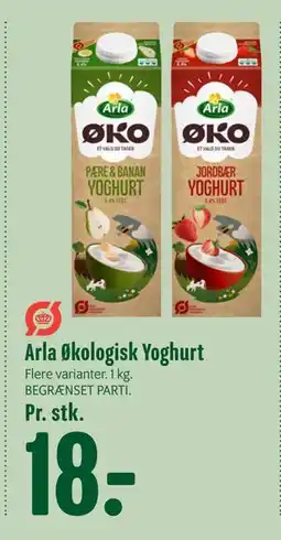 Min Købmand Arla Økologisk Yoghurt, DKK 18 tilbud