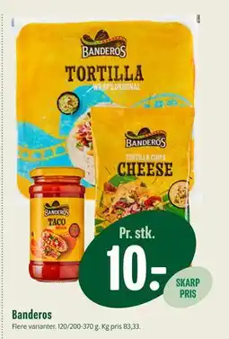 Min Købmand Banderos, DKK 10 tilbud