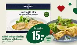 Min Købmand Rahbek Indbagt Laksefilet med Spinat og Ostesauce, DKK 15 tilbud
