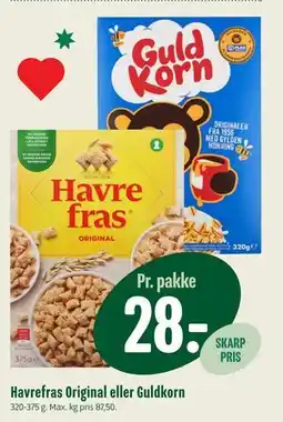 Min Købmand Havrefras Original eller Guldkorn, DKK 28 tilbud