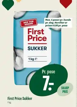 Min Købmand First Price Sukker, DKK 7 tilbud