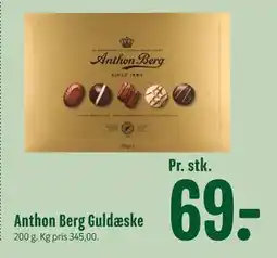 Min Købmand Anthon Berg Guldæske, DKK 69 tilbud