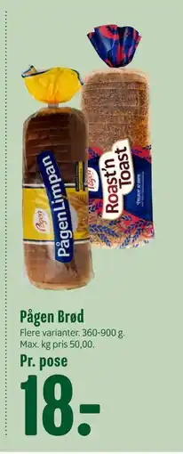 Min Købmand Pågen Brød, DKK 18 tilbud