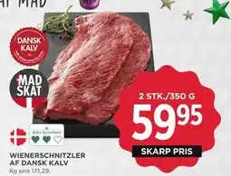 MENY WIENERSCHNITZLER AF DANSK KALV, DKK 59.95 tilbud