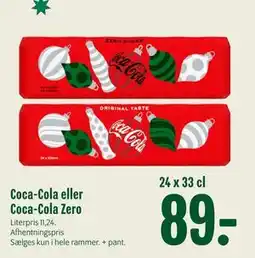 Min Købmand Coca-Cola eller Coca-Cola Zero, DKK 89 tilbud