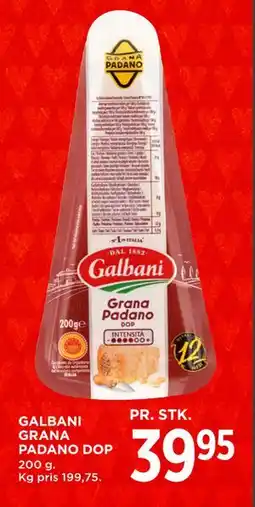 MENY GALBANI GRANA PADANO DOP, DKK 39.95 tilbud