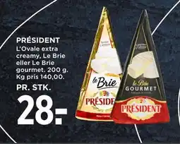 MENY PRÉSIDENT, DKK 28 tilbud