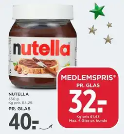 MENY NUTELLA, DKK 40, App-pris tilbud