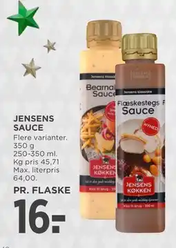 MENY JENSENS SAUCE, DKK 16 tilbud