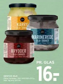 MENY GESTUS SILD, DKK 16 tilbud