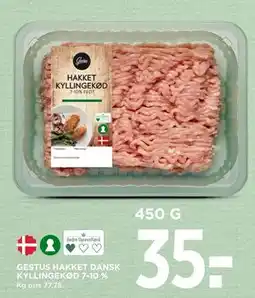 MENY GESTUS HAKKET DANSK KYLLINGEKØD 7-10 %, DKK 35 tilbud