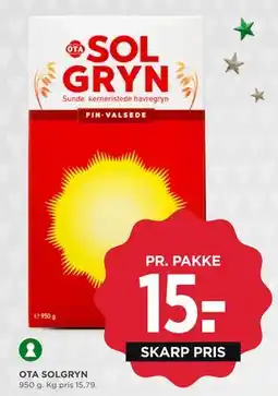 MENY OTA SOLGRYN, DKK 15 tilbud