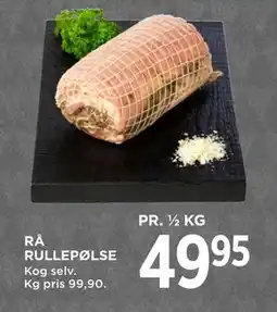 MENY RÅ RULLEPØLSE, DKK 49.95 tilbud