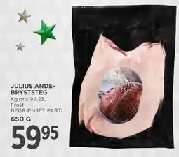 MENY JULIUS ANDEBRYSTSTEG, DKK 59.95 tilbud