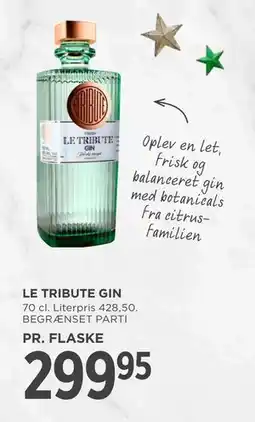 MENY LE TRIBUTE GIN, DKK 299.95 tilbud