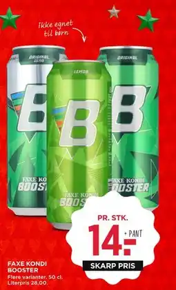 MENY FAXE KONDI BOOSTER, DKK 14 tilbud