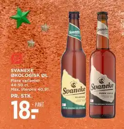 MENY SVANEKE ØKOLOGISK ØL, DKK 18 tilbud