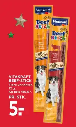 MENY VITAKRAFT BEEF-STICK, DKK 5 tilbud