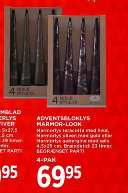 MENY ADVENTSBLOKLYS MARMOR-LOOK, DKK 69.95 tilbud