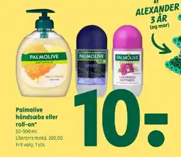 Coop 365 PALMOLIVE Håndsæbe eller roll-on tilbud