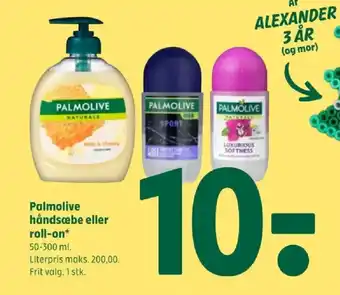 PALMOLIVE Håndsæbe eller roll-on