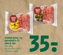 Coop 365 Hakket grise- og kalvekød 4-7% eller 8-12% tilbud